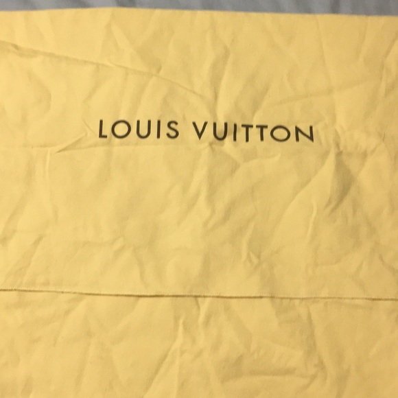 Auth LOUIS VUITTON LV Fold Over Cloth Protective Sleeper Storage Dust Bag LARGE - Picture 3 of 6